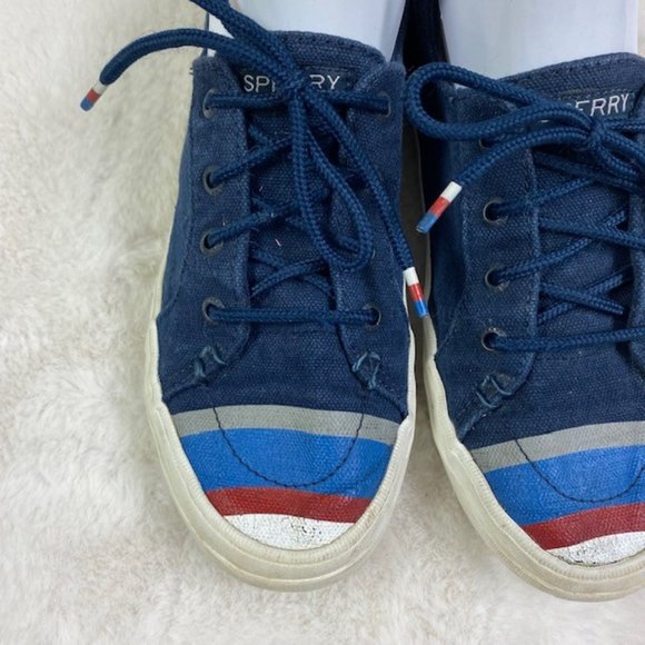 Sperry Top‎ Sider Crest Vibe Buoy Stripe Sneakers, size 7 - Picture 4 of 15